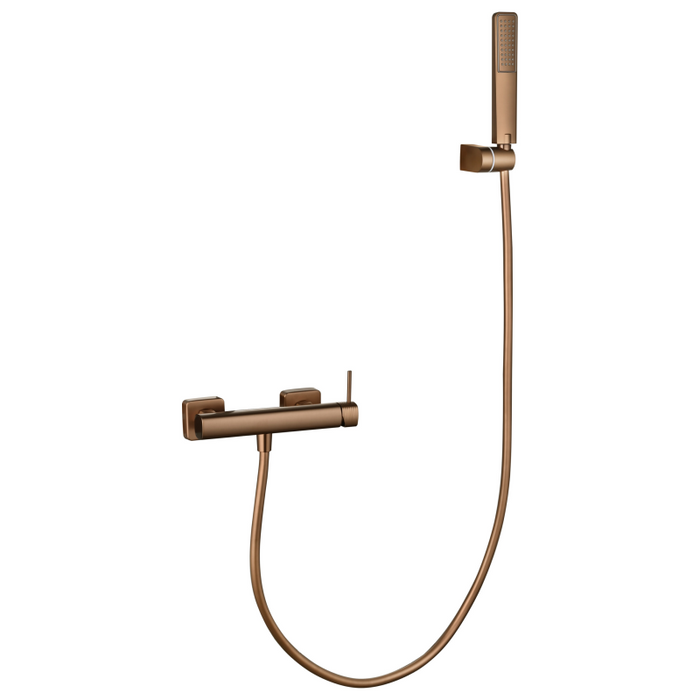 IMEX BDF065-5ORC FIRENZE-SASSARI Monomando Kit Ducha Oro Rosa Cepillado