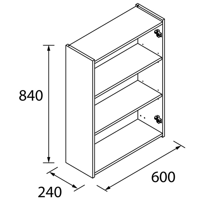 SALGAR 106304 INFINITY Armario Colgar 2 Puertas Color Roble África