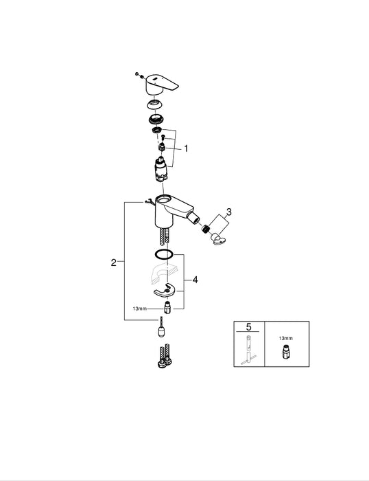 GROHE 31 892 000 ESSENCE Monomando de fregadero con smartcontrol integrado cromo