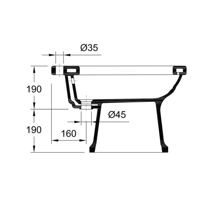VALADARES 16411002 NEOCLASSICA Bidé Blanco