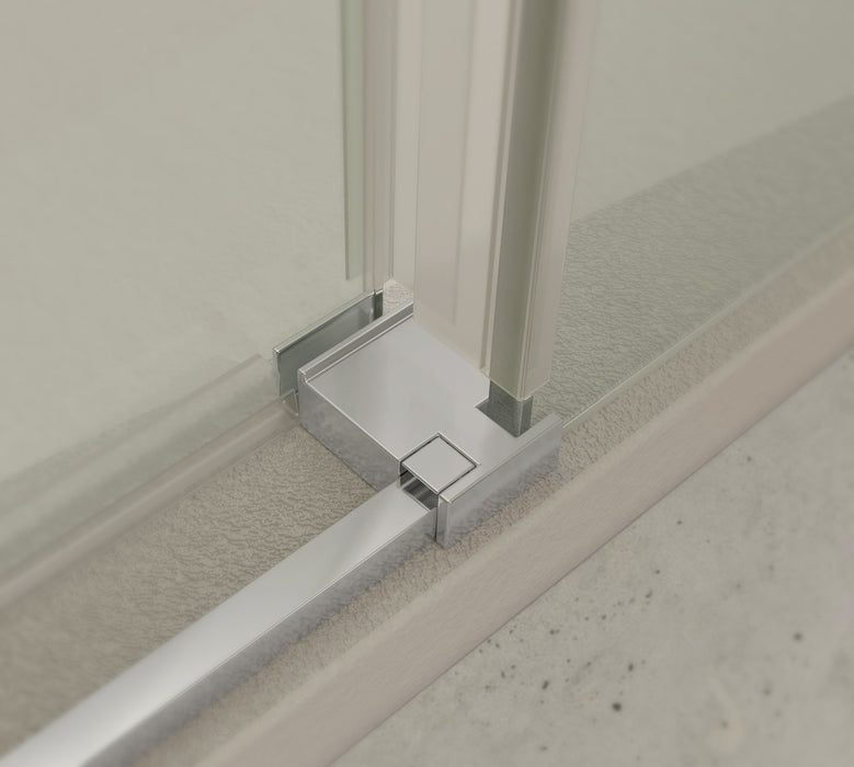 BATHME NOEL-2 Mampara Ducha 2 Fijos+2 Correderas Cromo Transparente