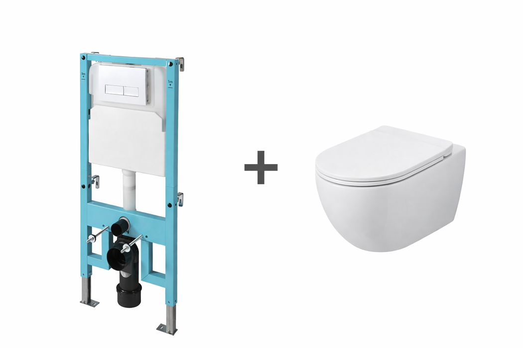 AQUORE PACK MÁGINA PRO+GÉNOVA PRO Con Pulsador Cromado