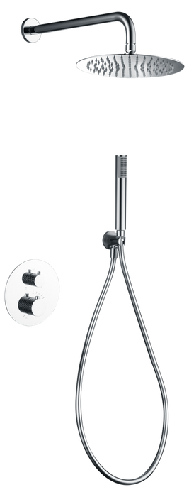 IMEX GTG053 GÉNOVA Conjunto Ducha Termostático Empotrado Cromo