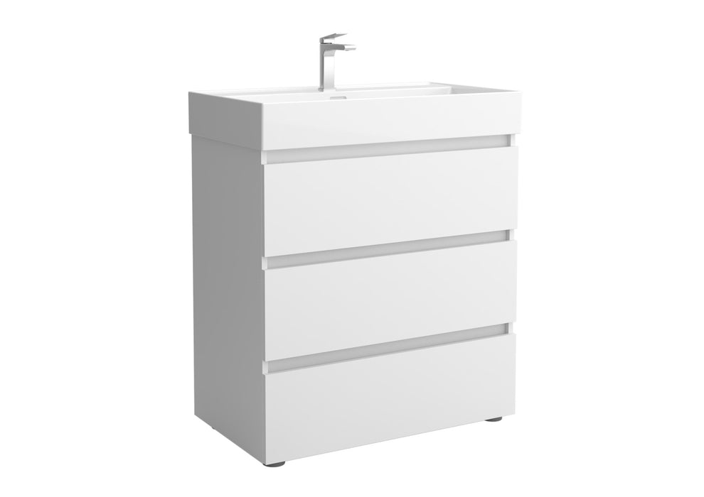 SALGAR BEQUIA Mueble 3C Lavabo Veneto Blanco Mate