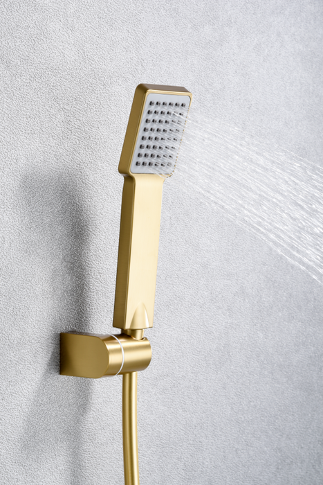 IMEX BDP048-5OC PISA Kit Ducha Monomando Oro Cepillado