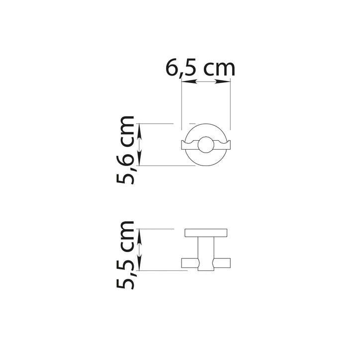 GEDY FP261300100 FELCE PLUS Percha Cromo