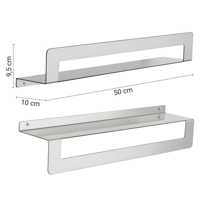 GEDY 20193850000 CLEO Estante toallero 50 cm cepillado