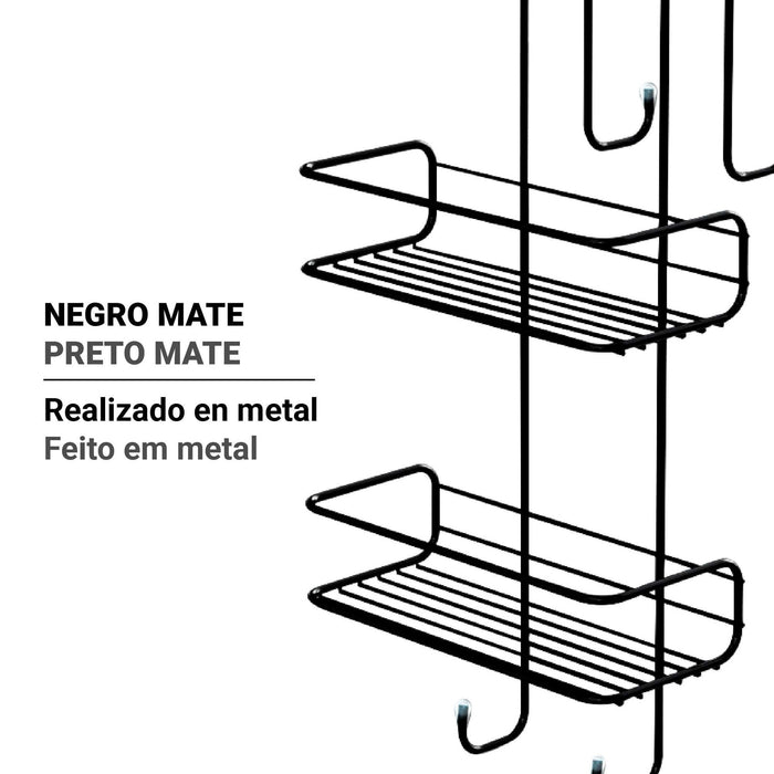 GEDY 24851400900 TITO Black Matte Sponge Holder