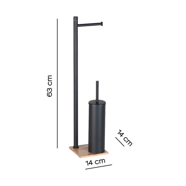GEDY TR324100000 TRILLY Columna de Pie Natural-Negro Mate