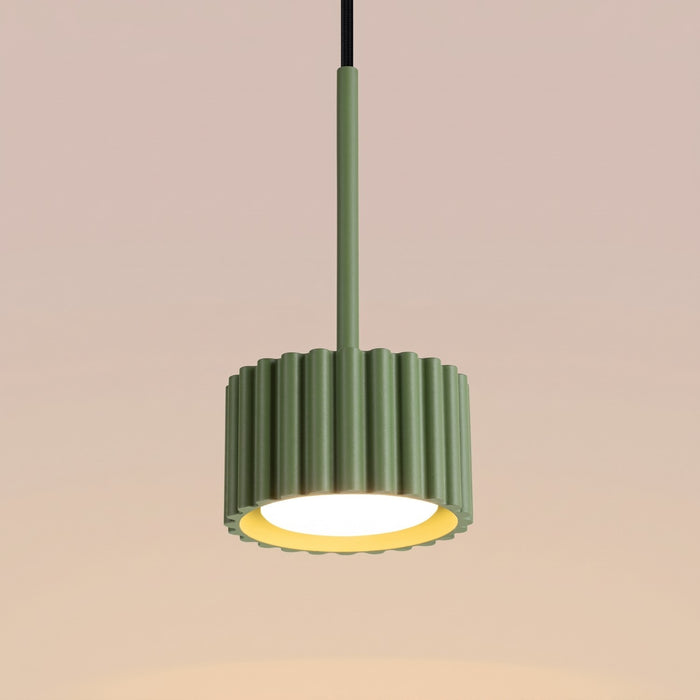 SOLLUX SL.2679 Lámpara colgante AURA 1 verde oliva Gx53