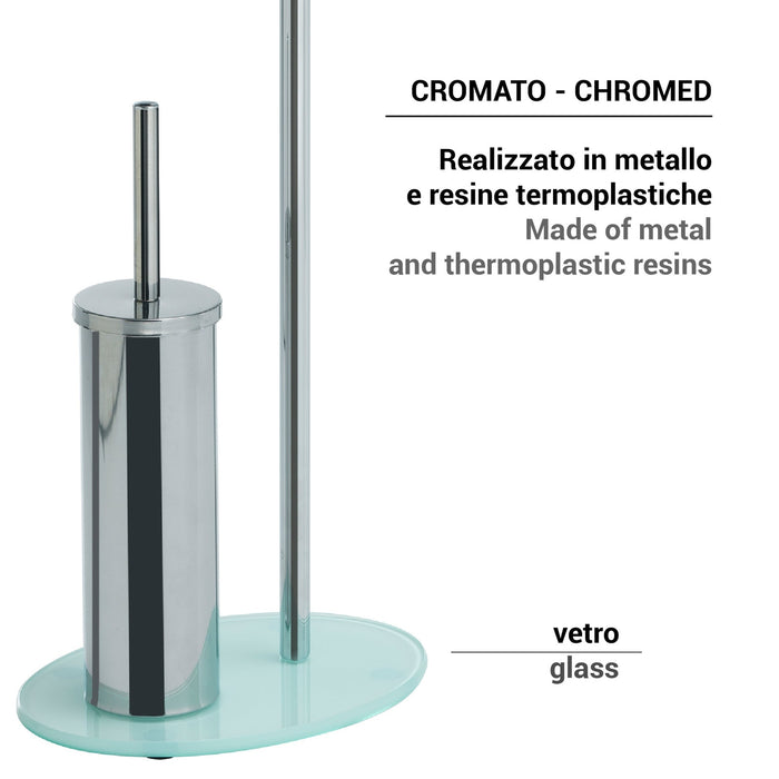GEDY 12321300000 GOLIA Toallero y Columna De Pie Cromo