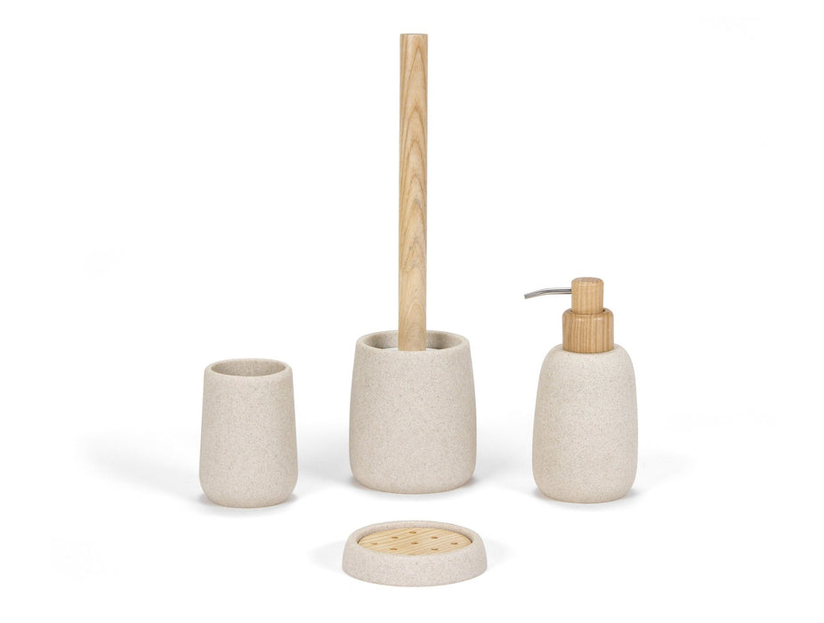 ANDREA HOUSE BA21035 Escobillero Sandstone/Madera Fresno