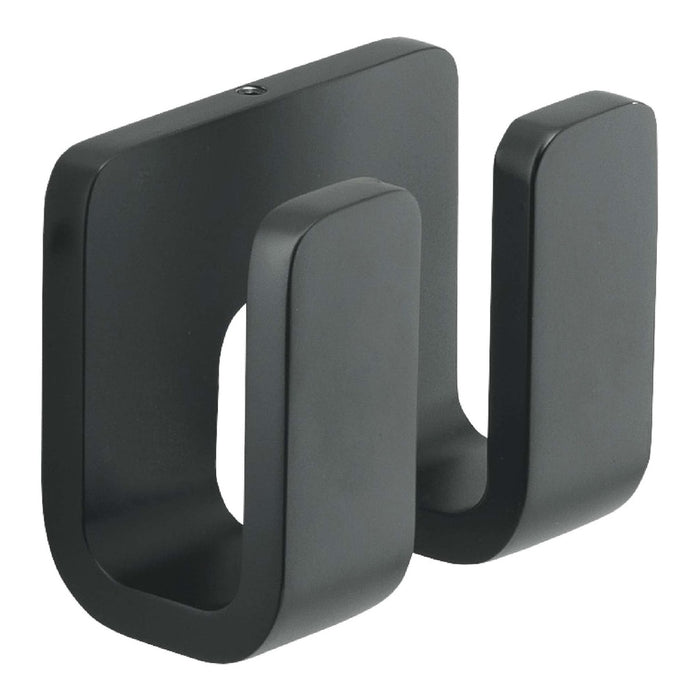 GEDY 32281400000 Percha Doble Negro Mate