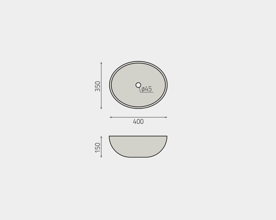 BhD 7060 DENVER Lavabo Circular Piedra Beige