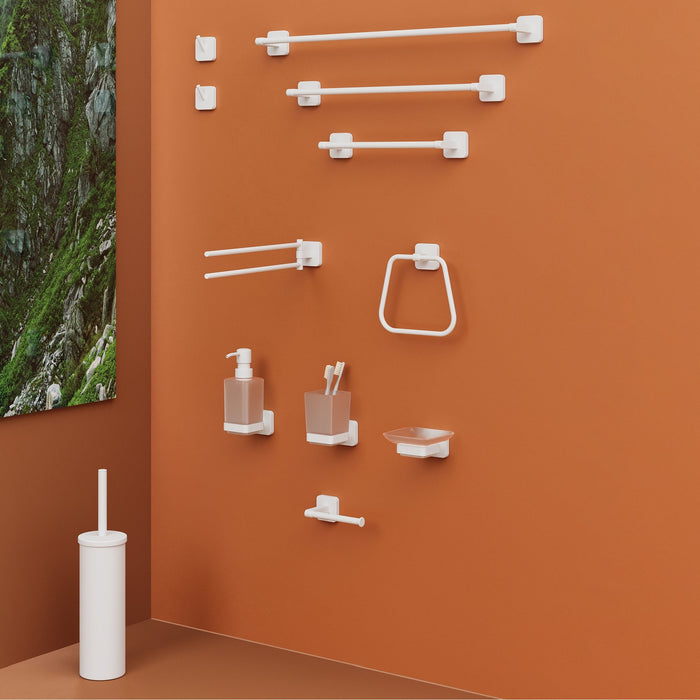 GEDY TO330200100 TONGA Escobillero Blanco Mate