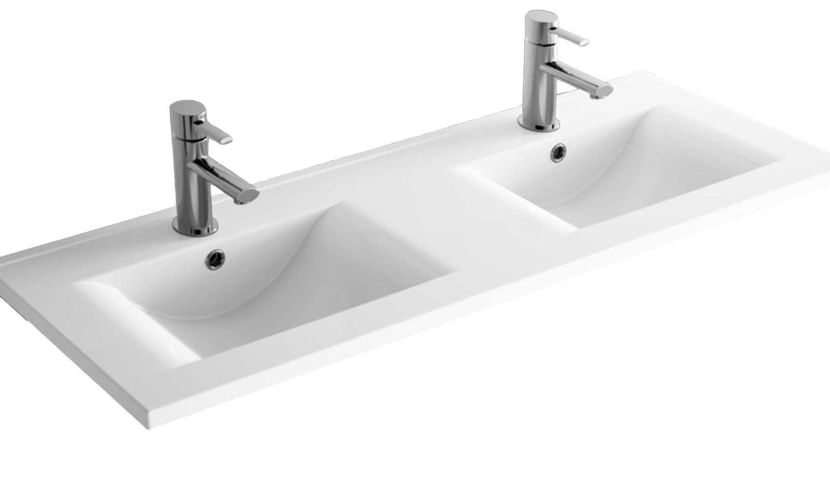 SALGAR 85085 NOJA Conjunto Mueble de Baño Completo 120 cm Color Blanco Brillo