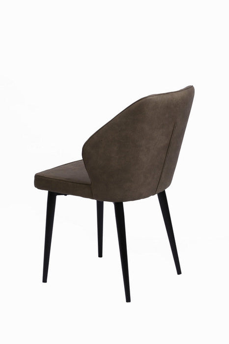 FURNITURE STYLE FS7031VISOPU TRIANA Pack 4 Sillas de Comedor Imitación Piel Color Visón