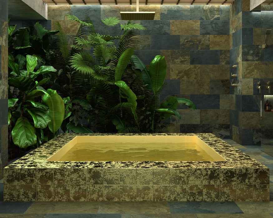 DUNE GOLDEN STONE BULLNOSE 14,7x14,7 Porcelánico Canto Redondeado
