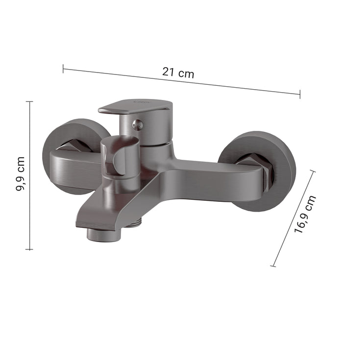 GEDY MXCO0881000 COMO Grifo para bañera gun metal