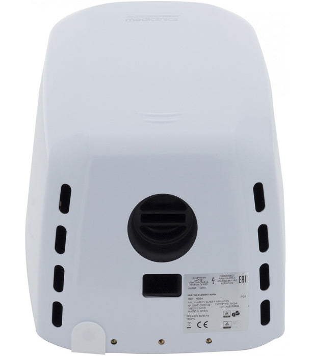 MEDICLINICS M09A-FIL MACHFLOW Secamanos Automático Acabado Blanco con Filtro Hepa