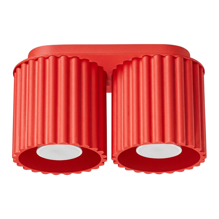 SOLLUX SL.2419 Plafón AURA 2 rojo GU10