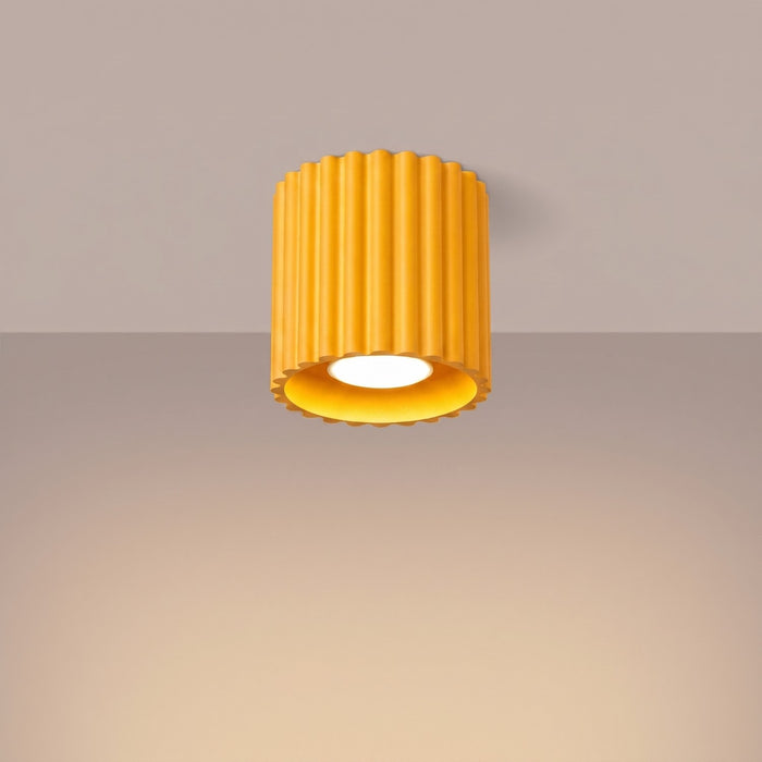 SOLLUX SL.2413 Plafón AURA 1 amarillo GU10