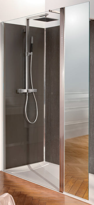 JACOB DELAFON C22WP90-GA CONTRA Mampara fija 90cm con minipanel y perfiles