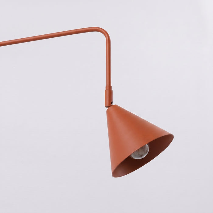 SOLLUX SL.2511 Aplique de pared NOX 2 ocre rojo con interruptor
