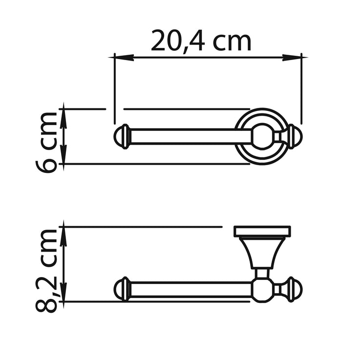 GEDY NV241300000 NEVIS Portarrollo Cromo