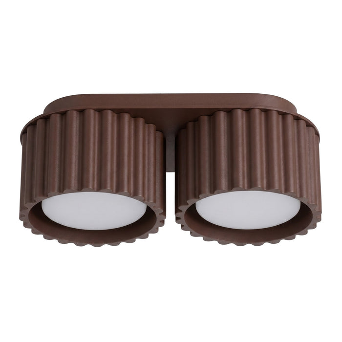 SOLLUX SL.2427 Plafón AURA 2 marrón Gx53
