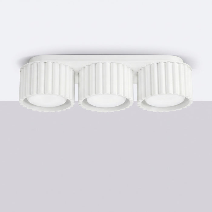 SOLLUX SL.2628 Plafón AURA 3 blanco Gx53