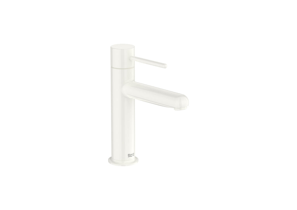 ROCA A5A323FP30 NU Single-lever Sink Faucet Cold Start White Glossy Pin Handle