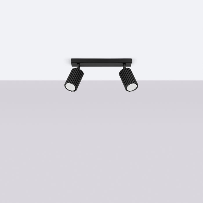 SOLLUX SL.1580 KARBON Lámpara De Techo 2 Negra