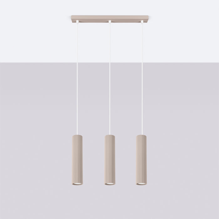 SOLLUX SL.1774 KARBON Lámpara Colgante 3l Taupe