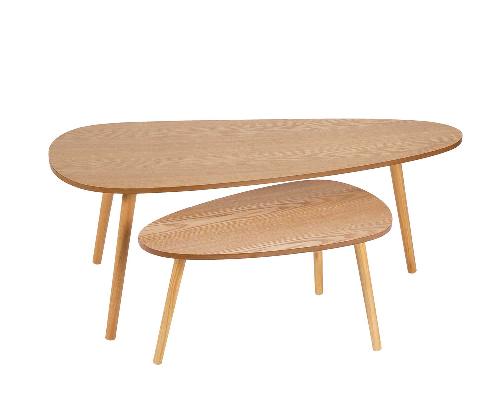 ANDREA HOUSE MU23030 S/2 Mesas Nido Auxilares M.Fresno