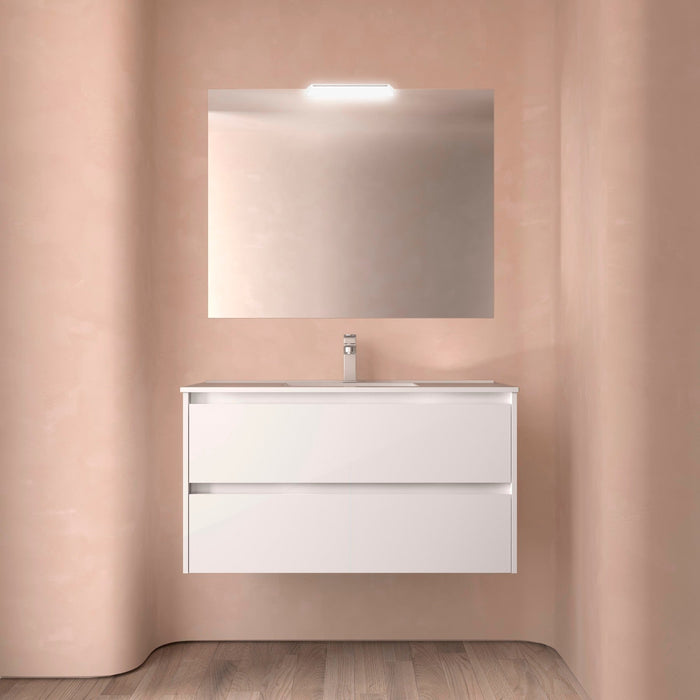 SALGAR NOJA Conjunto De Mueble de Baño Completo Blanco Brillo