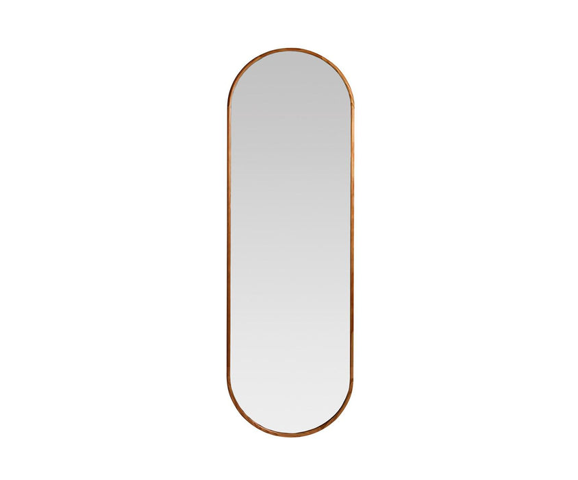 ANDREA HOUSE AX76086 Espejo Pared Oval Mad.Oscura 50X160