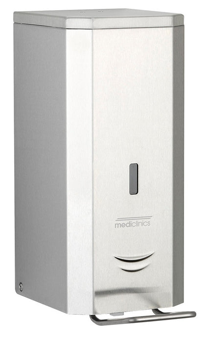 MEDICLINICS DJP0034CS Dispensador de Jabón Líquido de Palanca de Acero Inox AISI 304 1 5L Acabado Satinado