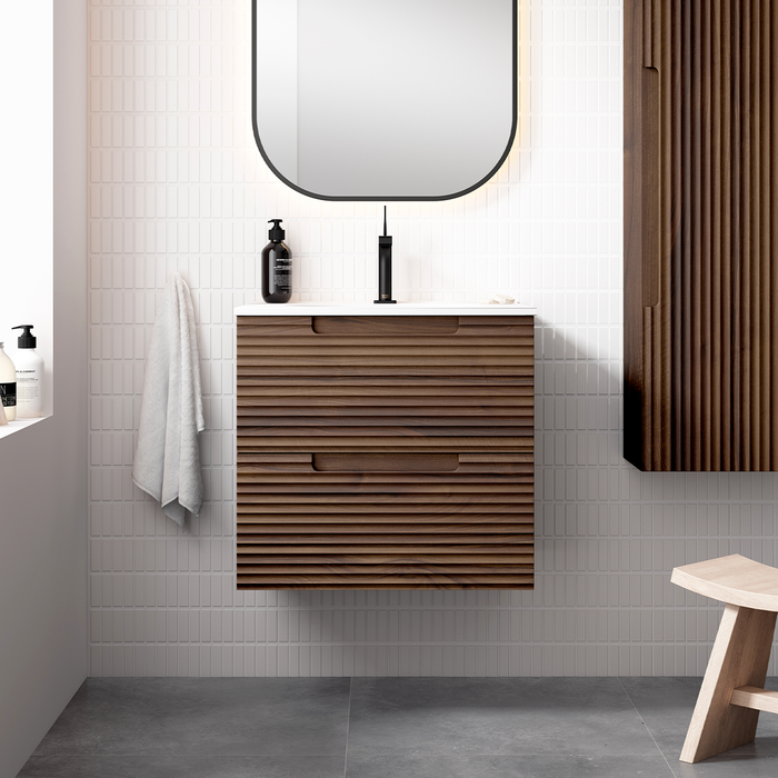 VISOBATH KYOTO Mueble de Baño con Lavabo 2 Cajones Suspendido Color Valenti