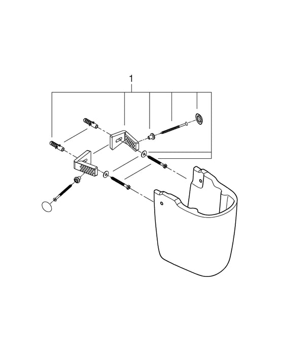 GROHE 26 668 000 TEMPESTA 250 Conjunto de ducha con brazo mural 380 mm, 1 chorro Cromo