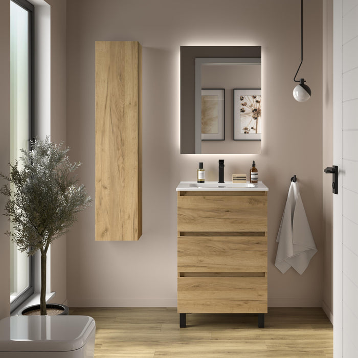 SALGAR BEQUIA Mueble 3C Lavabo Constanza Roble