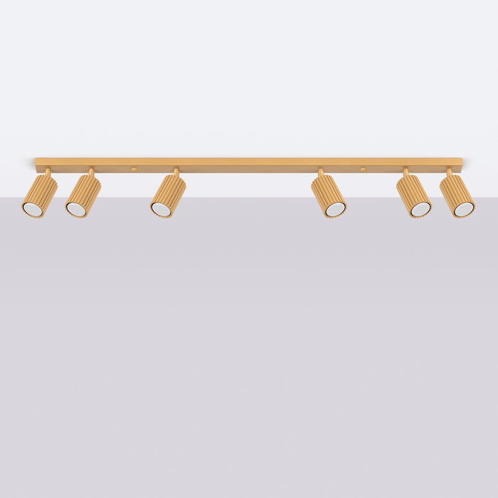 SOLLUX SL.1566 KARBON Lámpara De Techo 6l Oro