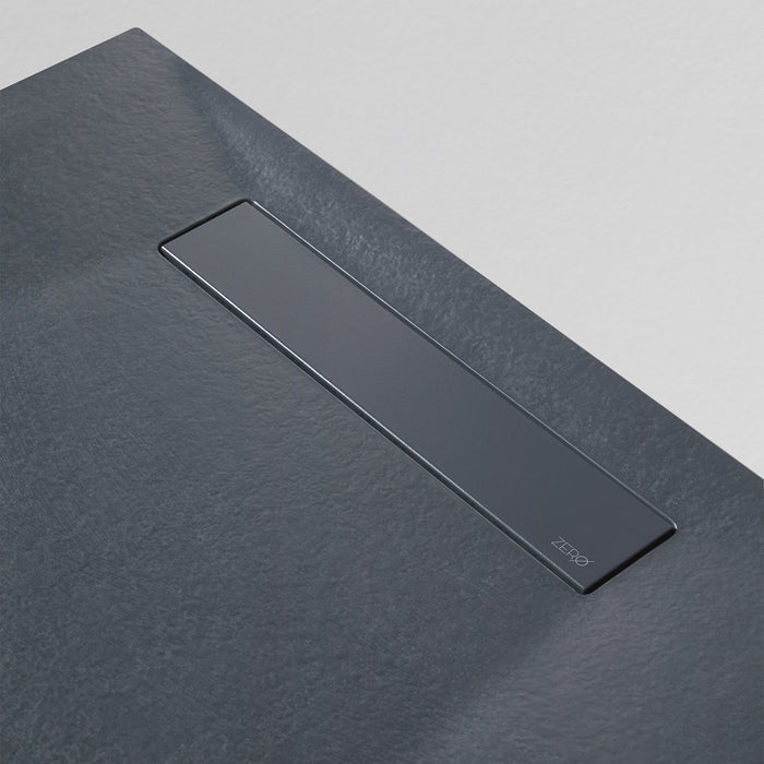 BATHME ZERO PLUS Rectangular Shower Tray Gel Coat Color Graphite
