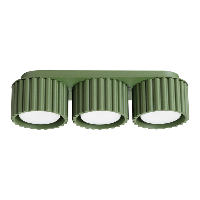 SOLLUX SL.2631 Plafón AURA 3 verde oliva Gx53