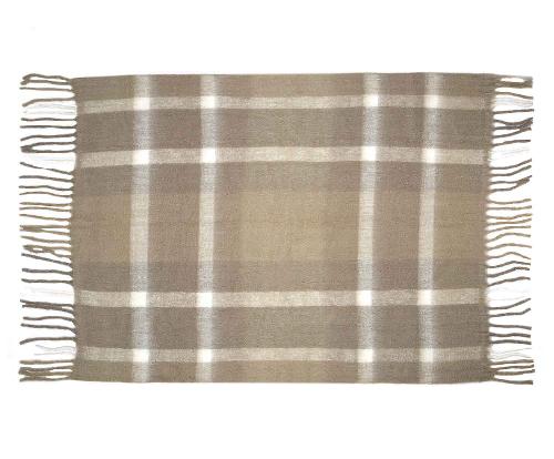 ANDREA HOUSE AX73043 Manta Lana Tartan Beige 125X150Cm