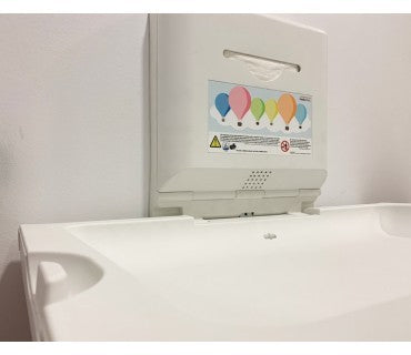 MEDICLINICS CP0016HCSB-I BABYMEDI Cambia Pañales Inox Negro Mate Horizontal con Ionizador