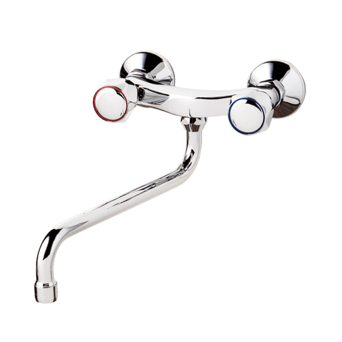 PRESTO 3833300 Elipse cocina mural bimando caño inferior Cromo