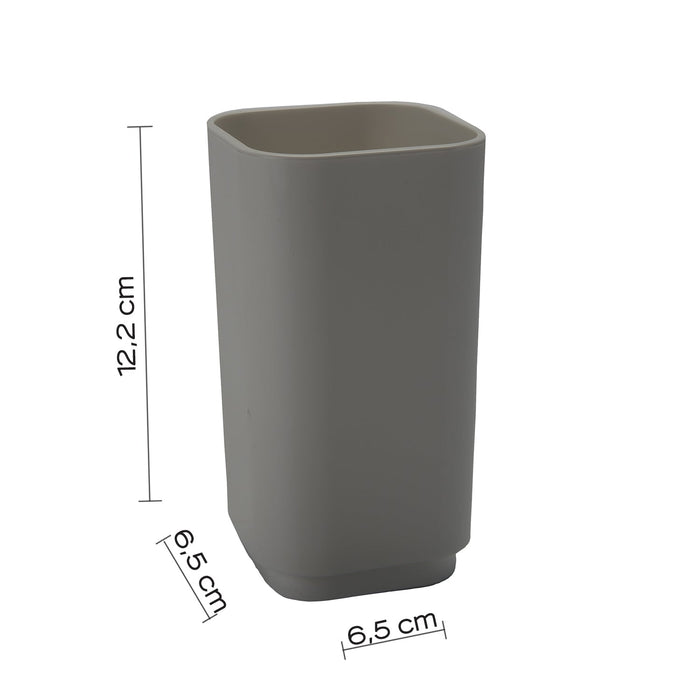 GEDY 63980800300 SEVENTY Gray Toothbrush Holder