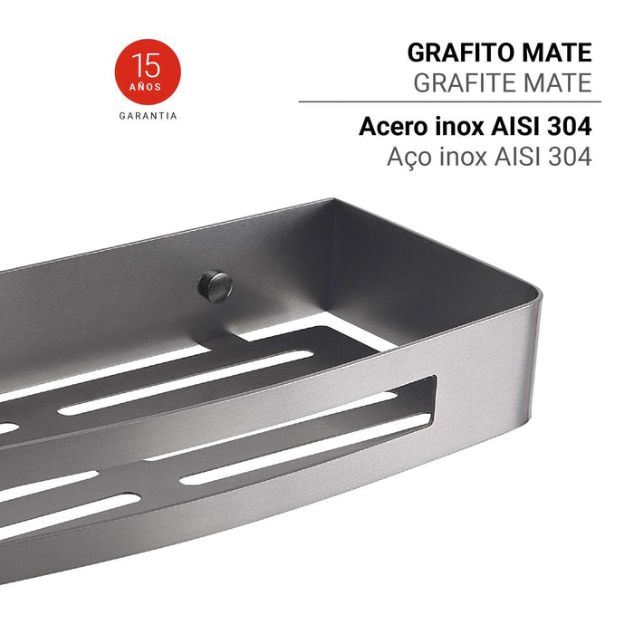 GEDY 24178100000 NERVA Esponjera Gun Metal