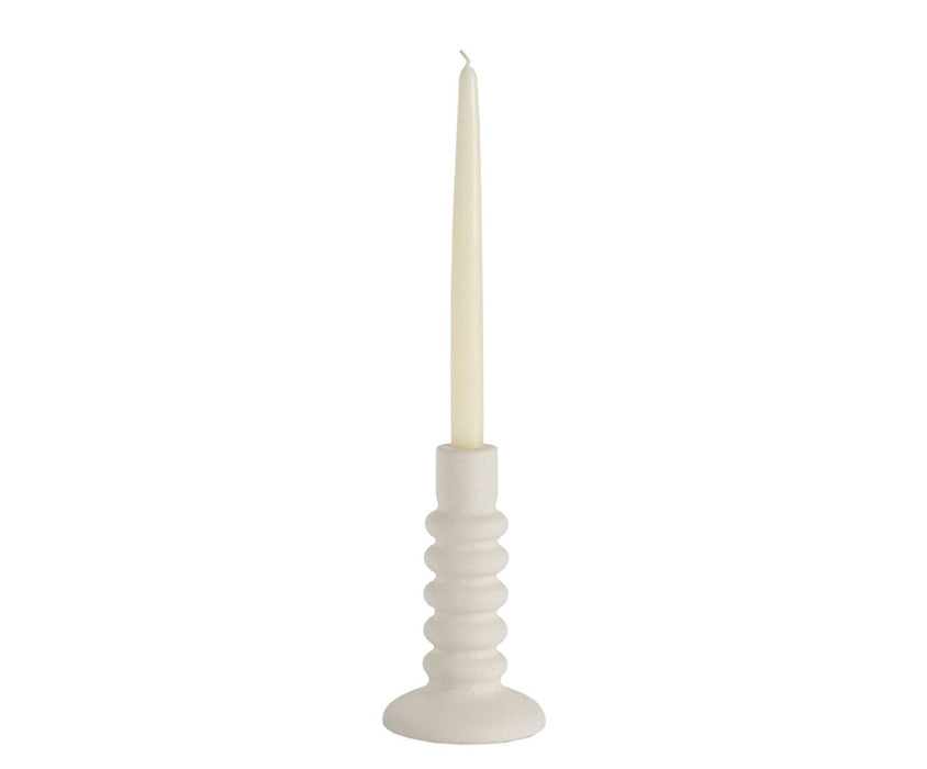 ANDREA HOUSE AX24042 Candelabro Cerámica Bl Ø11X18,5Cm